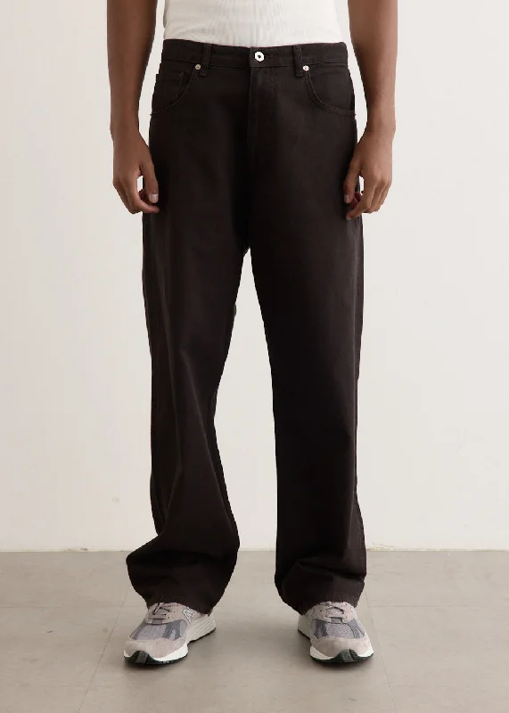 Mogens Relaxed 5 Pocket Heavy Twill Pants Formal Stretch Pants