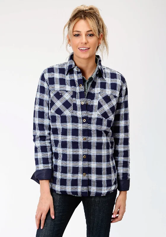 Roper Womens Navy/White Polyester Reversible Jacket Bomber Jacket Anorak Windbreaker Roper Womens Navy/White Polyester Reversible Jacket Bomber Jacket Anorak Windbreaker