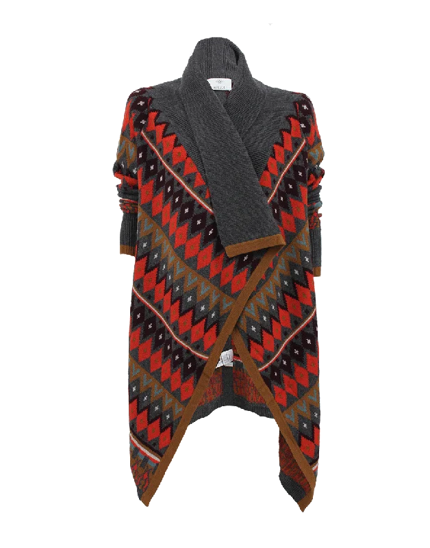 Long Sleeve Poncho Style Cardigan Soft Cozy Warm