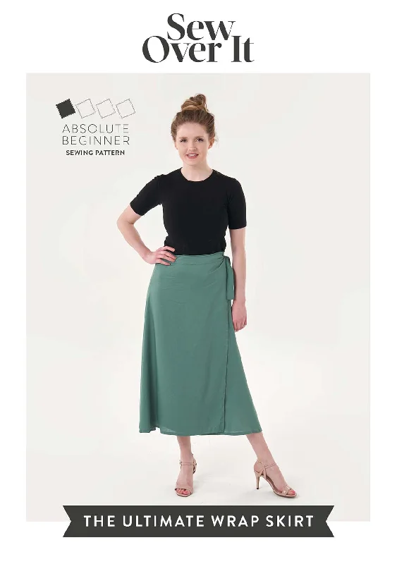 Ultimate Wrap Skirt PDF Sewing Pattern velvet skirt plush