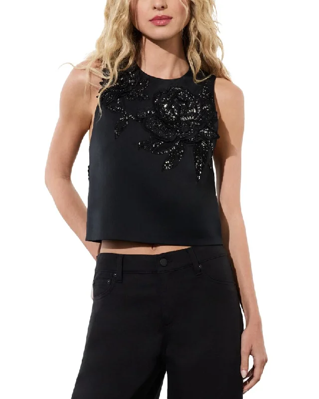 alice + olivia Amal Tank sheer tank top