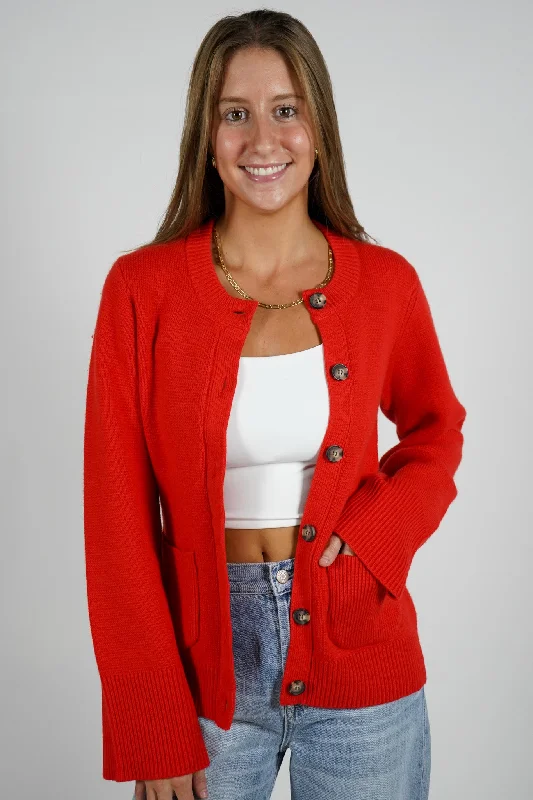 Dani Cinched Cardigan Tailored Straight A-Line
