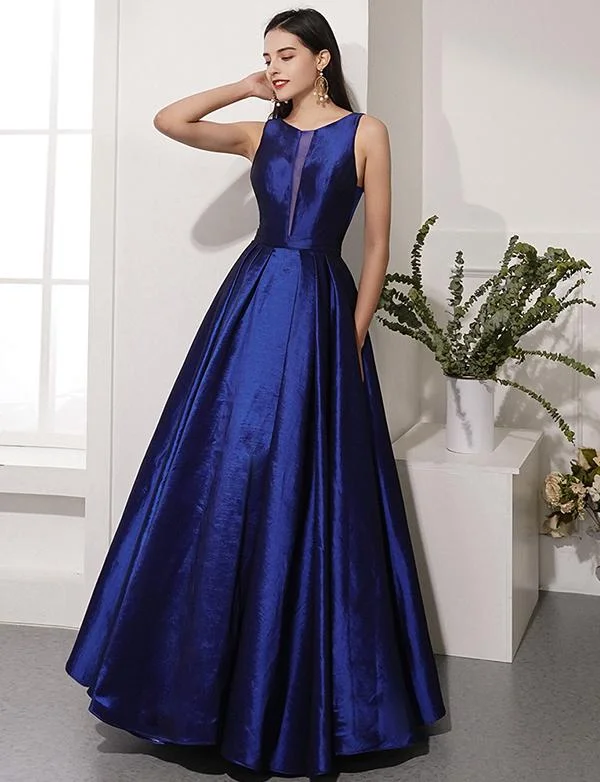 Classic Navy Blue Long Prom Dresses Round Neck Evening Party Dresses cg2346 Tunics Travel practical Classic Navy Blue Long Prom Dresses Round Neck Evening Party Dresses cg2346 Tunics Travel practical