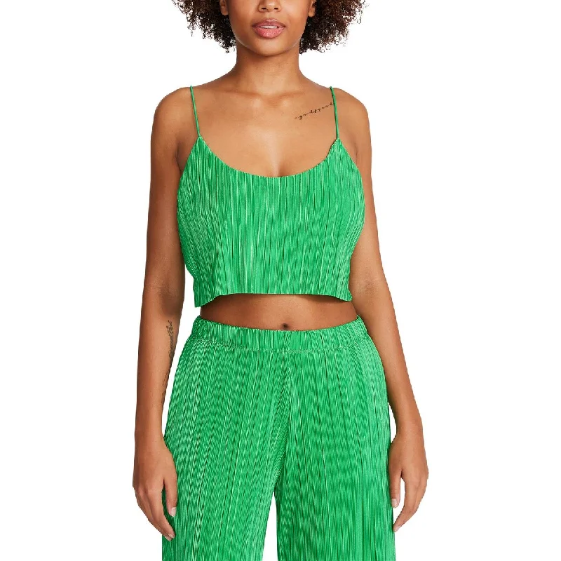 Steve Madden Womens Gianna Pleated Cropped Tank Top comfortable tank top