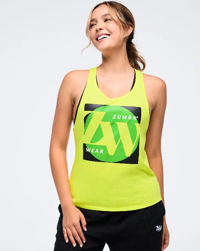 Zumba Haus Loose Tank strapless tank top