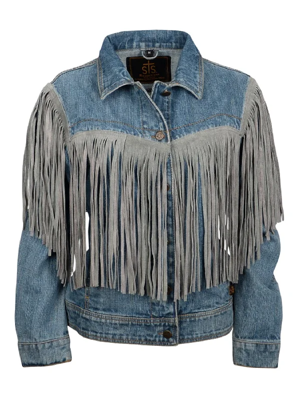 STS Ranchwear Womens Gretchen Denim 100% Cotton Cotton Jacket Lace Jacket Ribbed Jacket Sequined Jacket STS Ranchwear Womens Gretchen Denim 100% Cotton Cotton Jacket Lace Jacket Ribbed Jacket Sequined Jacket
