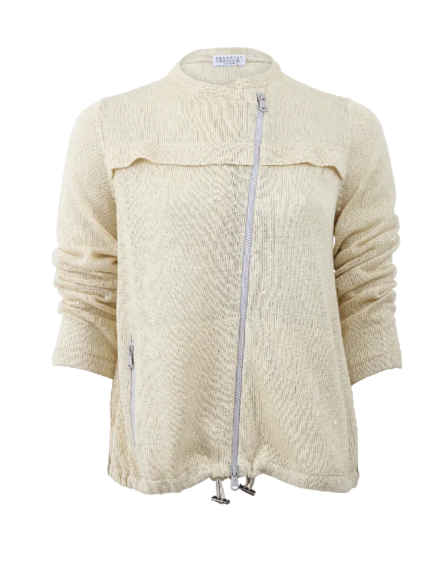 Paillette Zip Up Cardigan Beaded Cardigan Sequined Faux Fur