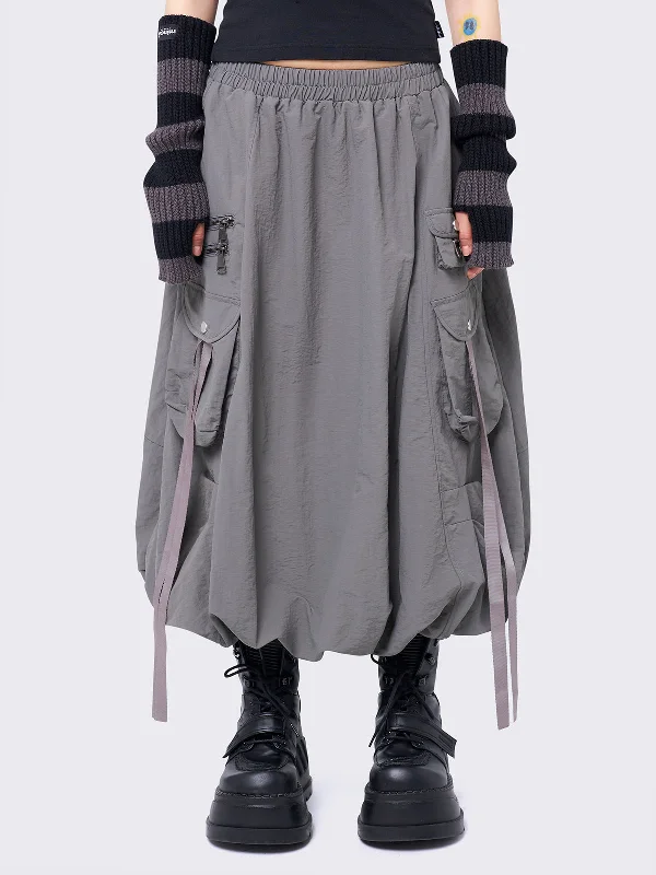 Aria Bubble Midi Skirt seamless skirt comfort