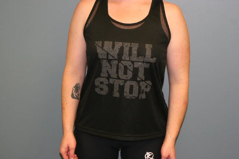 Will Not Stop Mesh Tank modal blend tank