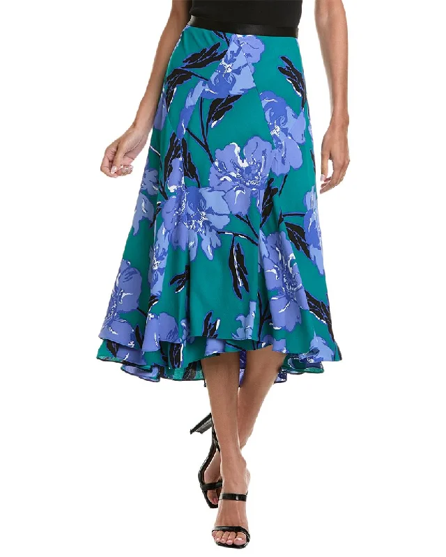 Diane von Furstenberg Debra Midi Skirt velvet skirt plush