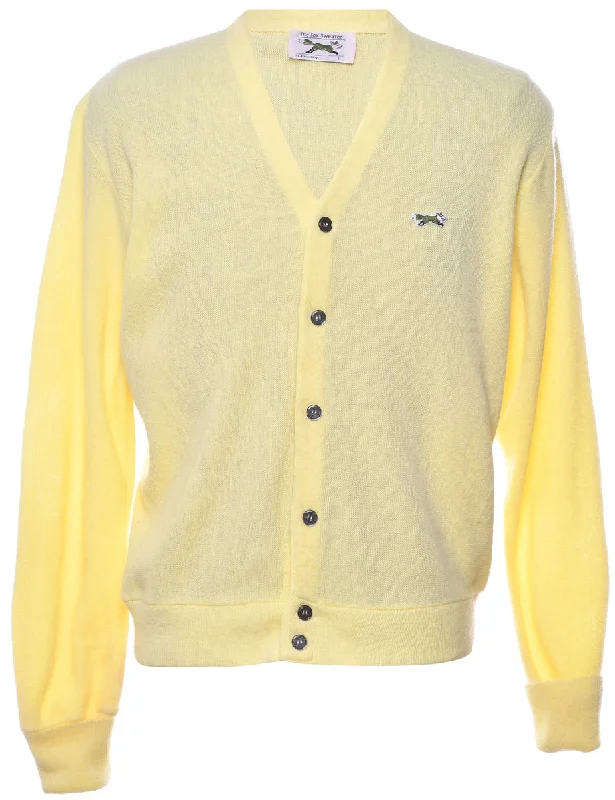 Yellow Cardigan - L Button Cardigan Zip Cardigan Pullover Cardigan