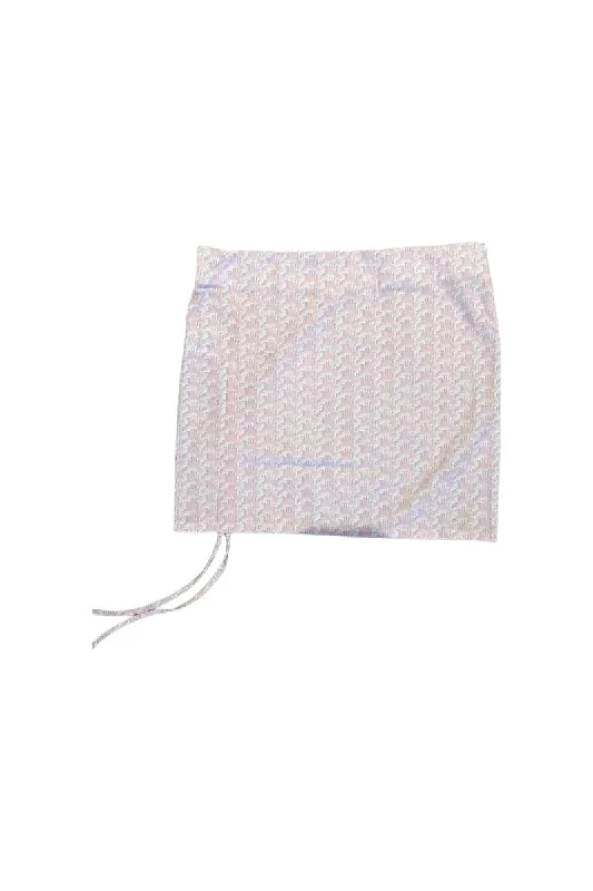 Rami Monogram Printed Rouched Skirt—REJUICED seamless skirt comfort