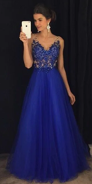 Gorgeous A Line V Neck Open Back Royal Blue Lace Long Prom Dresses with Beading, Elegant Evening Party Dresses cg1205 Tunics Versatile functional Gorgeous A Line V Neck Open Back Royal Blue Lace Long Prom Dresses with Beading, Elegant Evening Party Dresses cg1205 Tunics Versatile functional