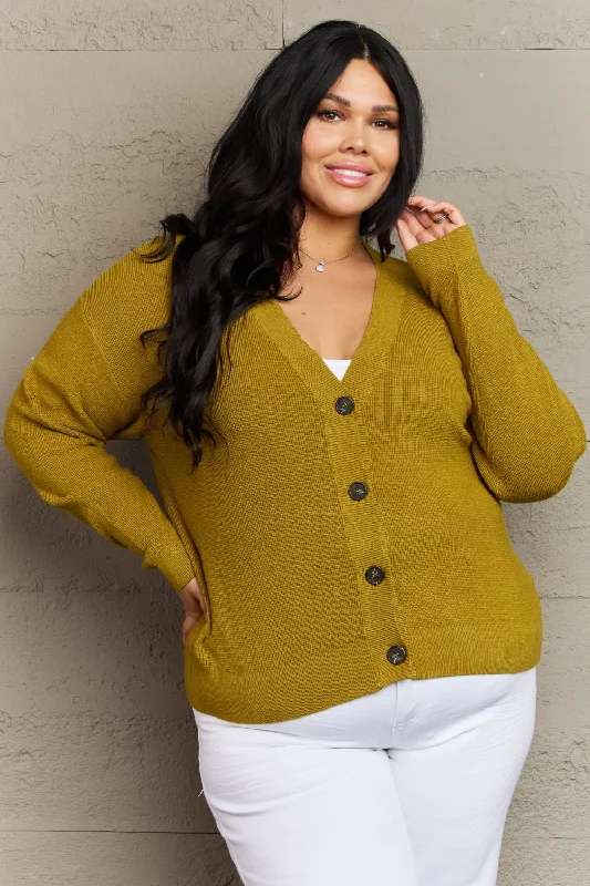 Zenana Kiss Me Tonight Full Size Button Down Cardigan in Chartreuse Machine Wash Dry Clean Hand Wash Zenana Kiss Me Tonight Full Size Button Down Cardigan in Chartreuse Machine Wash Dry Clean Hand Wash