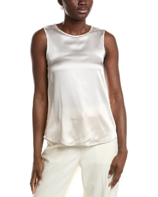 Peserico Silk-Blend Tank vintage tank top