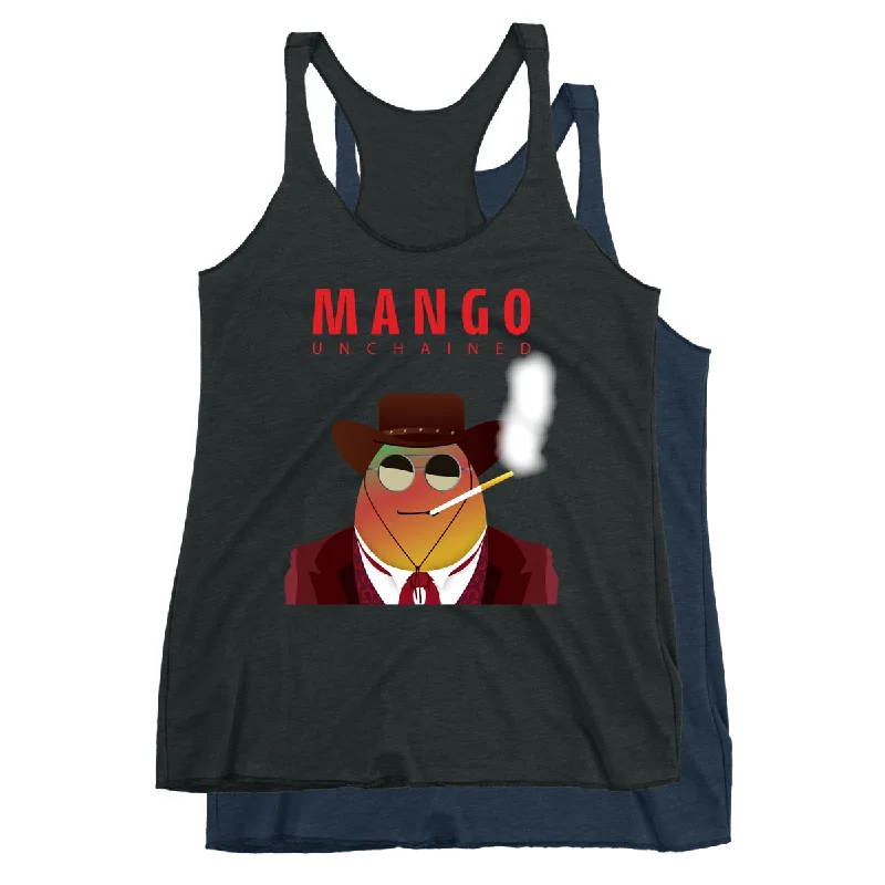 Movie The Food™ "Mango Unchained" Women's Racerback Tank Top floral tank top
