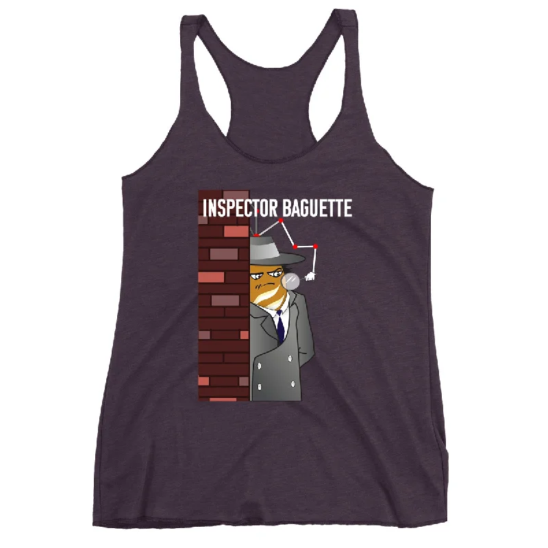 Movie The Food™ "Inspector Baguette" Women's Racerback Tank Top cutout tank top