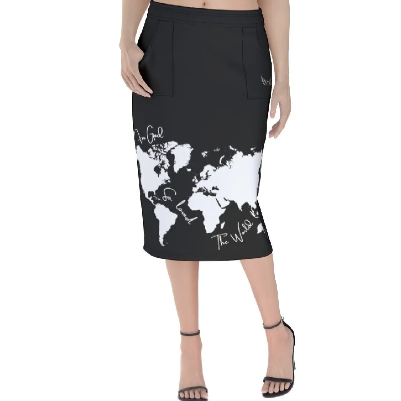 FOR GOD SO LOVED THE WORLD Hip Tube Skirt relaxed fit skirt