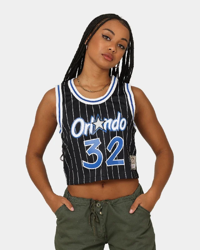 Mitchell & Ness Women's Orlando Magic Shaquille O'Neal #32 '95-'96 N & N Crop Tank Black flexible tank top