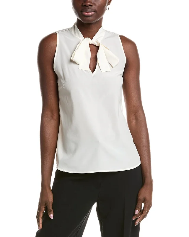 Peserico Silk-Blend Tank cutout tank top