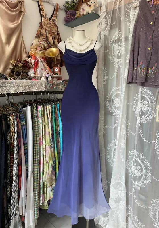Purple Gradient Straps Mermaid Vintage Long Party Dress Evening Dress, DP4559 Tunics Occasion special Purple Gradient Straps Mermaid Vintage Long Party Dress Evening Dress, DP4559 Tunics Occasion special