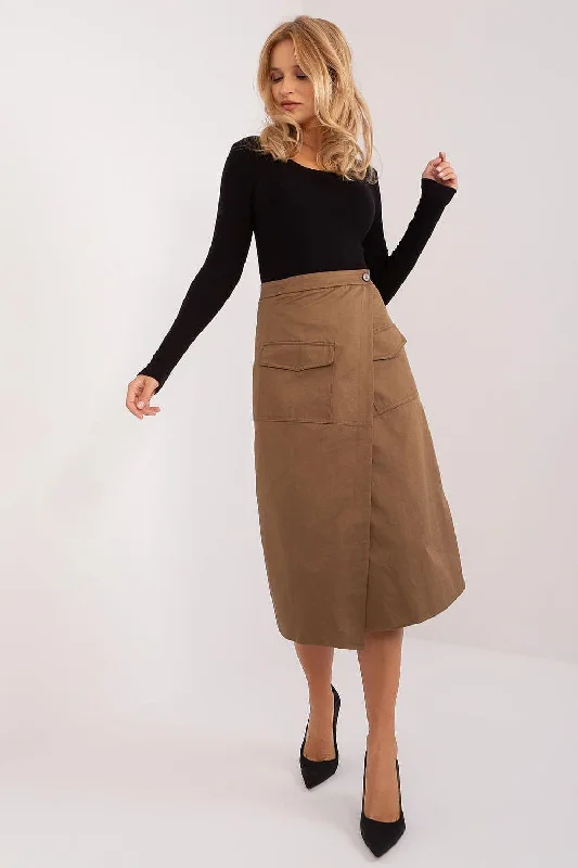 Skirt model 193270 Factory Price leather skirt bold