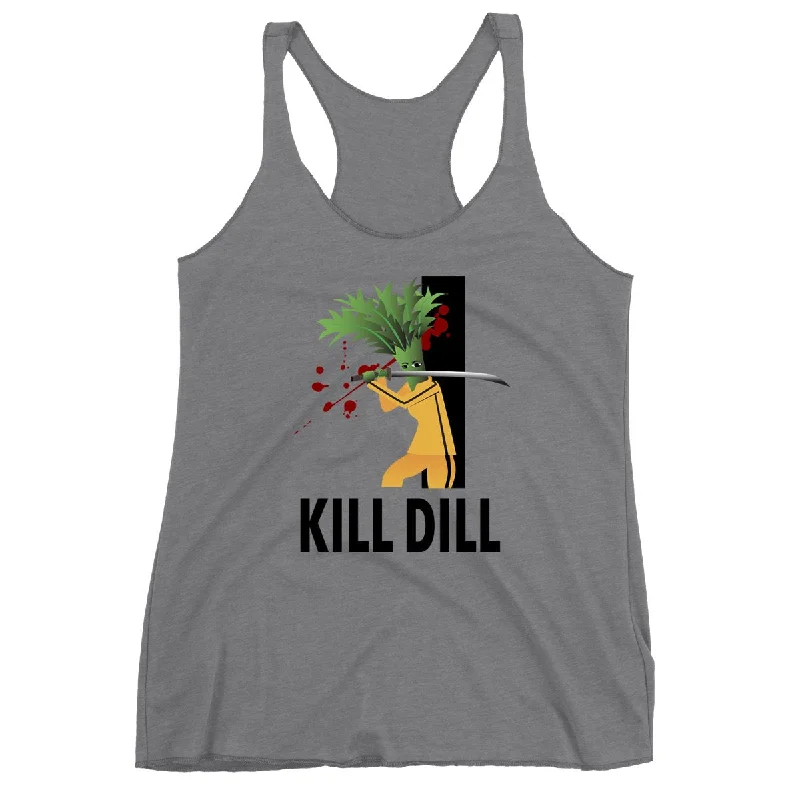 Movie The Food™ "Kill Dill" Women's Racerback Tank Top sheer tank top