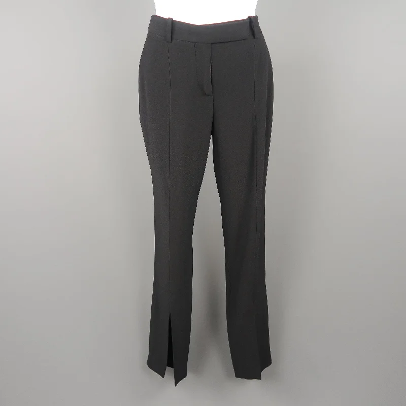 ALEXANDER MCQUEEN Size 2 Black Acetate Blend  Dress Pants Stylish Harem Pants
