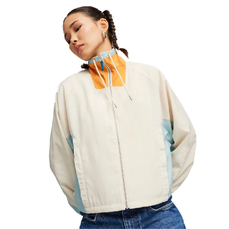 Infuse Relaxed Woven Full Zip Jacket Tailored Jacket Straight Jacket A-Line Jacket