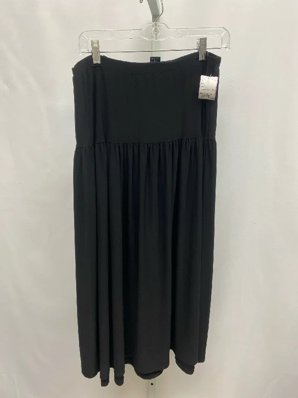 Size Medium Black Skirt linen skirt airy