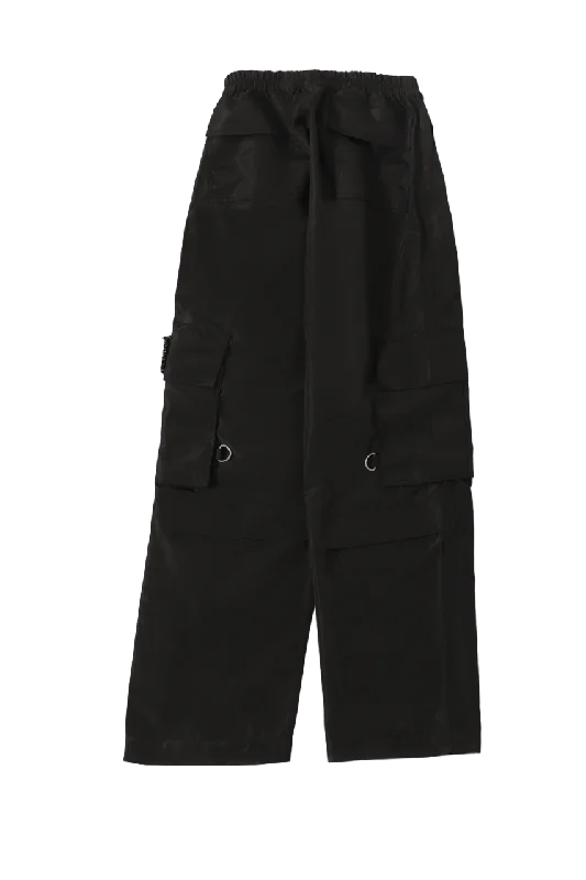 nylon patch logo cargo pants Comfortable Fleece Pants