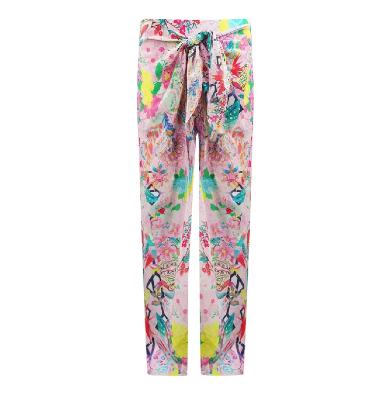 Inoa Keukenhof 120216 Pink Fisherman Pants Classic Flared Pants