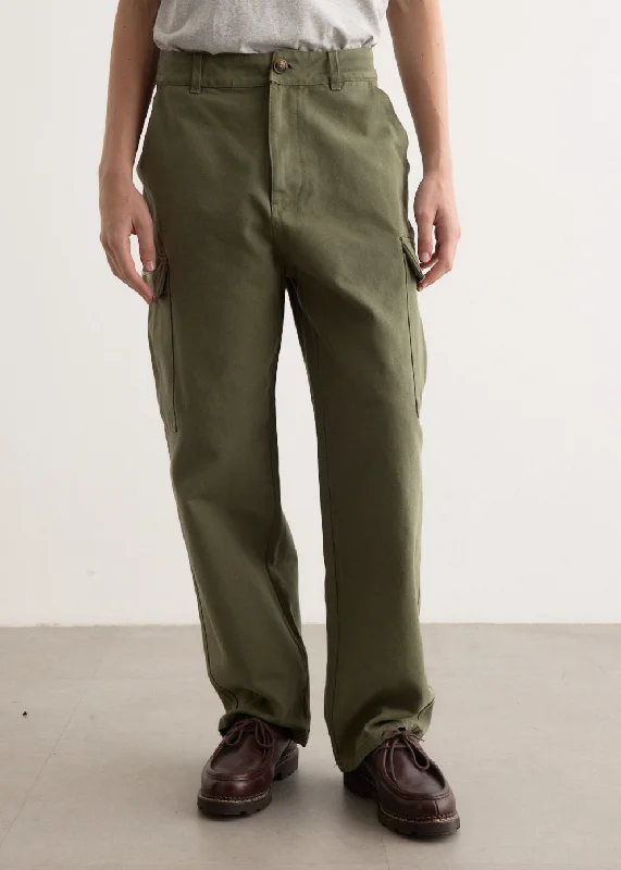 Cargo Pants High-Waist Trousers