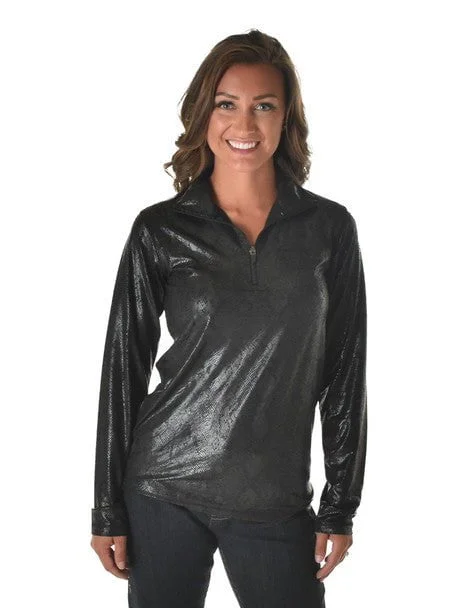 Cowgirl Tuff Womens Quarter Zip Cadet Black Poly/Spandex Athletic Shell Jacket Nylon Fabric Polyester Fabric Spandex Fabric Cowgirl Tuff Womens Quarter Zip Cadet Black Poly/Spandex Athletic Shell Jacket Nylon Fabric Polyester Fabric Spandex Fabric