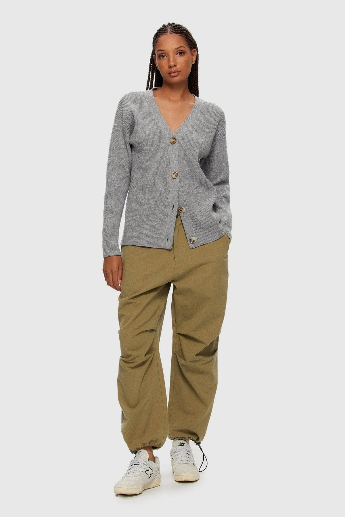 Full Length Cardigan - Deep Grey Cardigan Knitwear Sweater