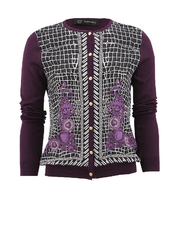 Long Sleeve Print Cardigan Anti-Pilling Anti-Shrink Durable