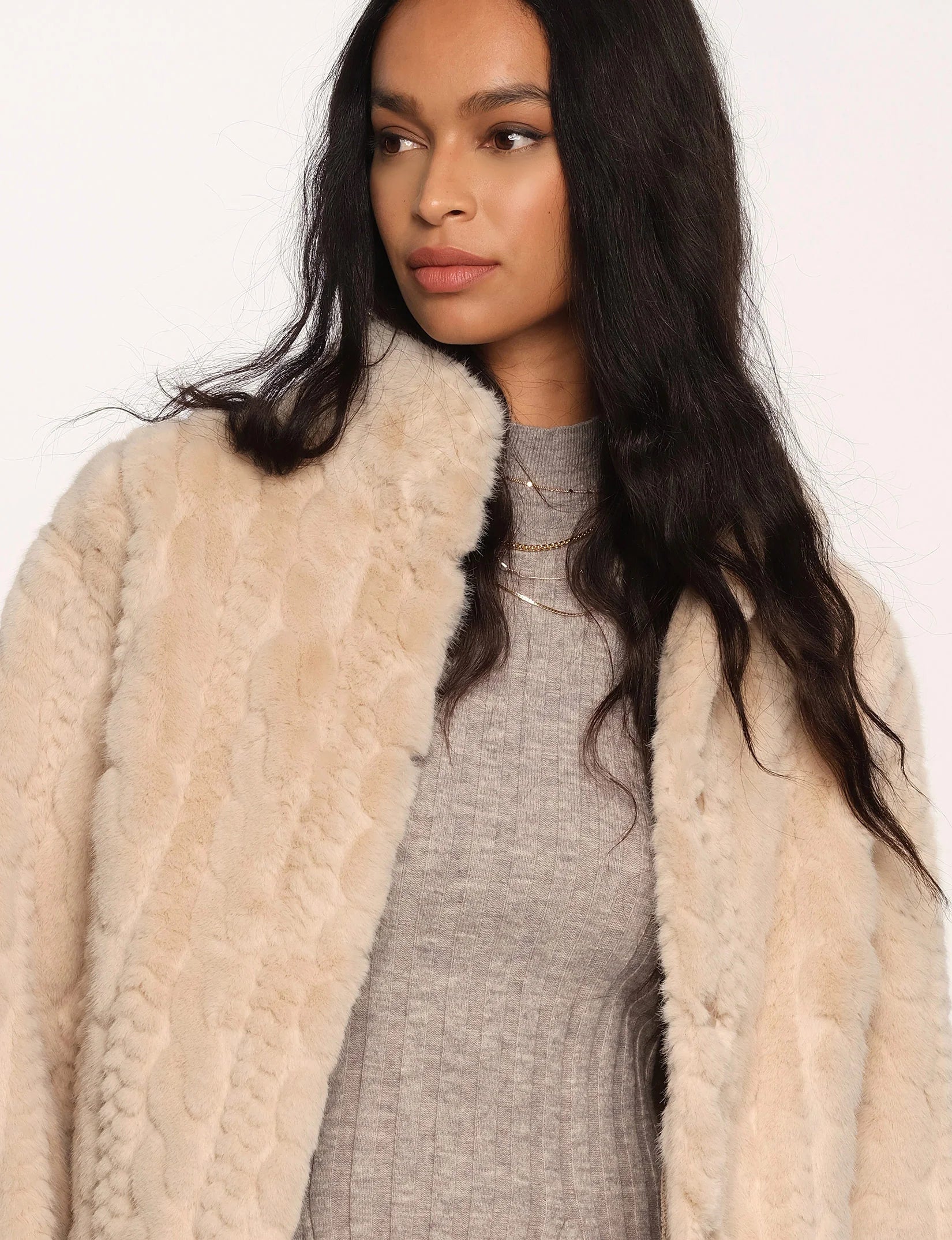 Martha Jacket-Nougat Embroidered Jacket Appliqued Jacket Beaded Jacket